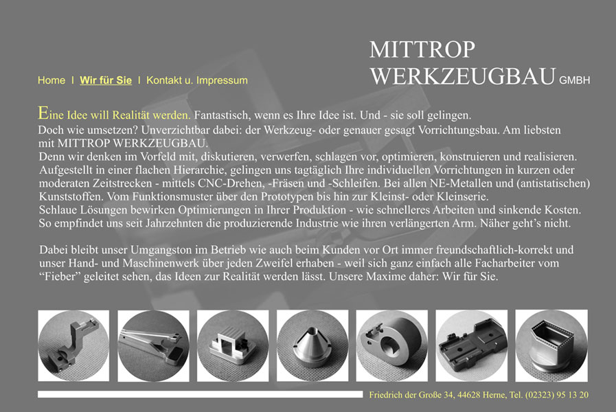 Werkzeugbau höchsten Asnpruchs in Herne: Mittrop Werkzeugbau GmbH
